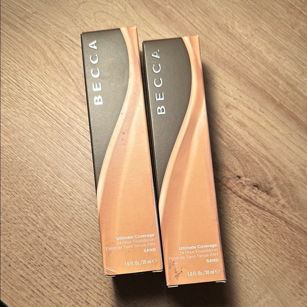 Becca Ultimate Coverage 24 Hour Foundation Bundle Set Of Two In Color Sand 1oz - Picture 4 of 11
